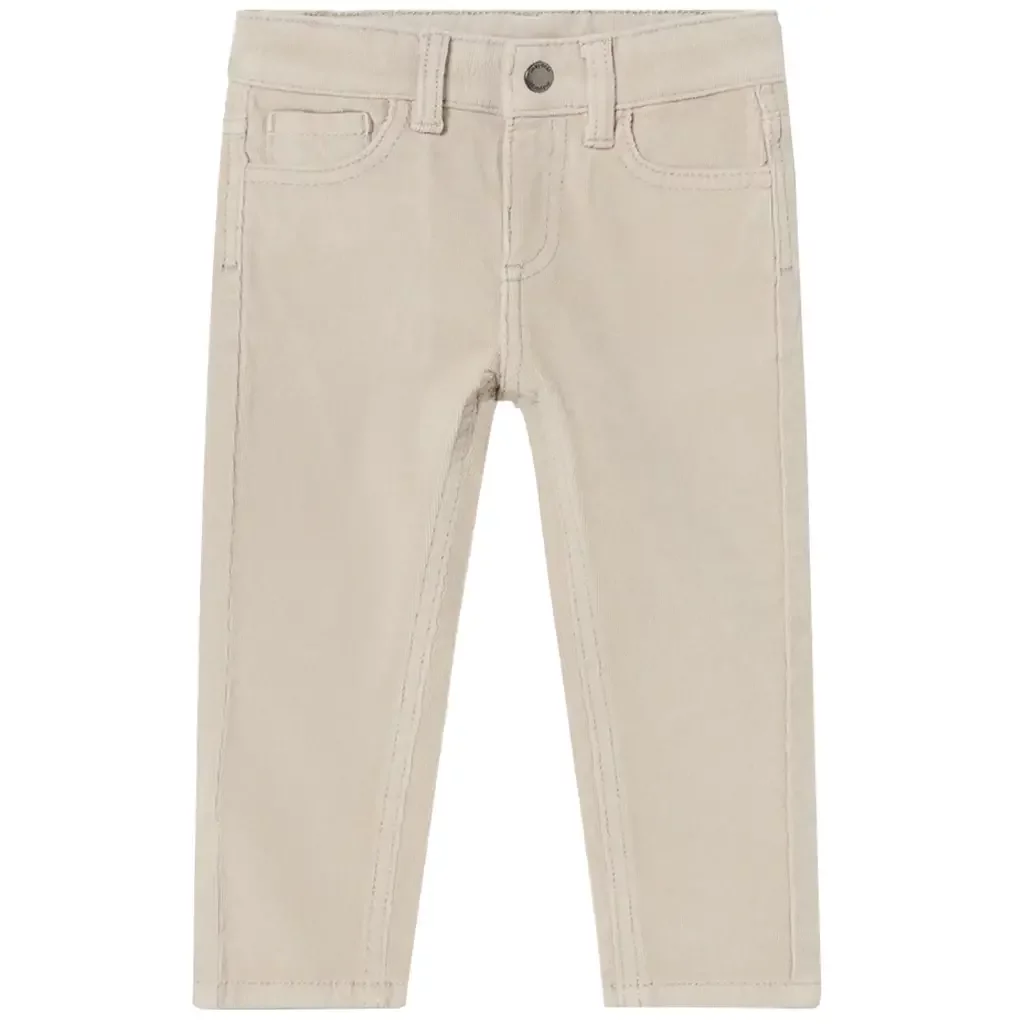 Broek cord slim fit (gypsum)