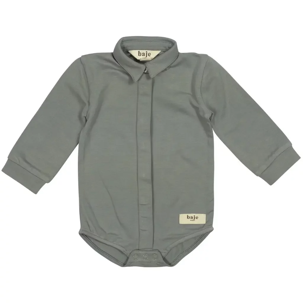 Rompertje polo Owen (greyish blue)