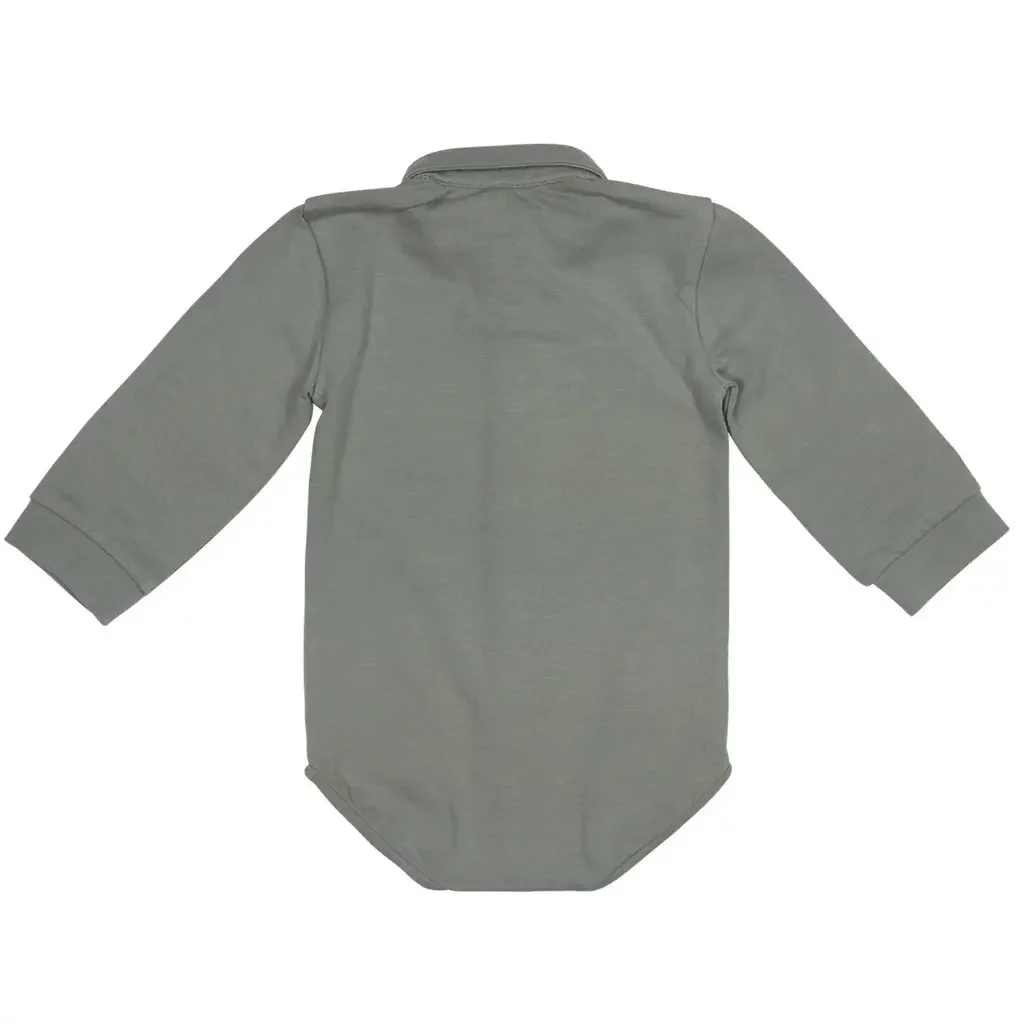 Rompertje polo Owen (greyish blue)