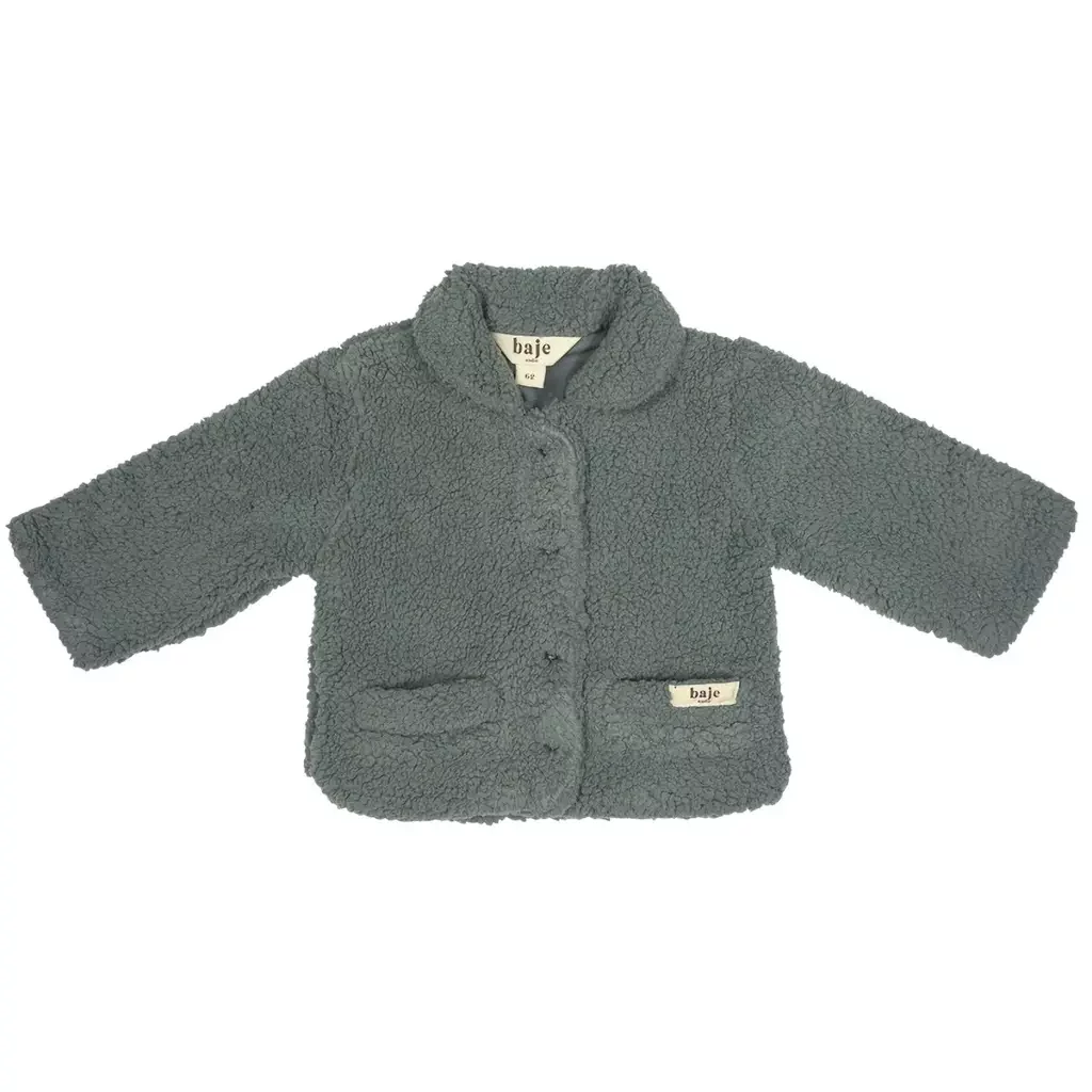 Winterjasje teddy Heather (greyish blue)