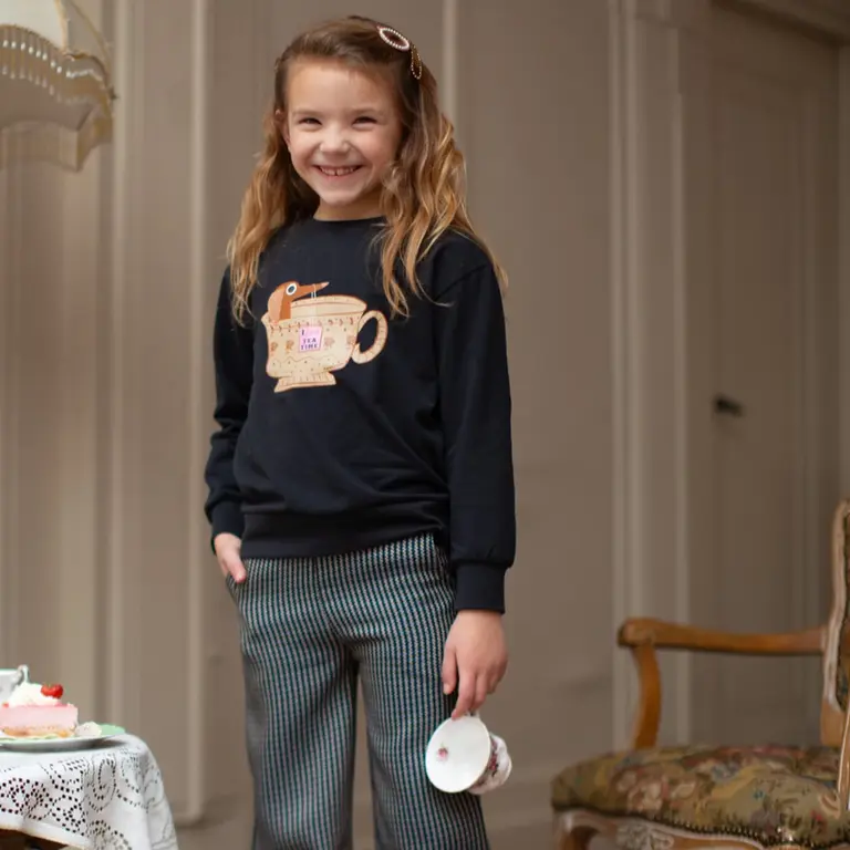 Broek Belle wide fit (black)