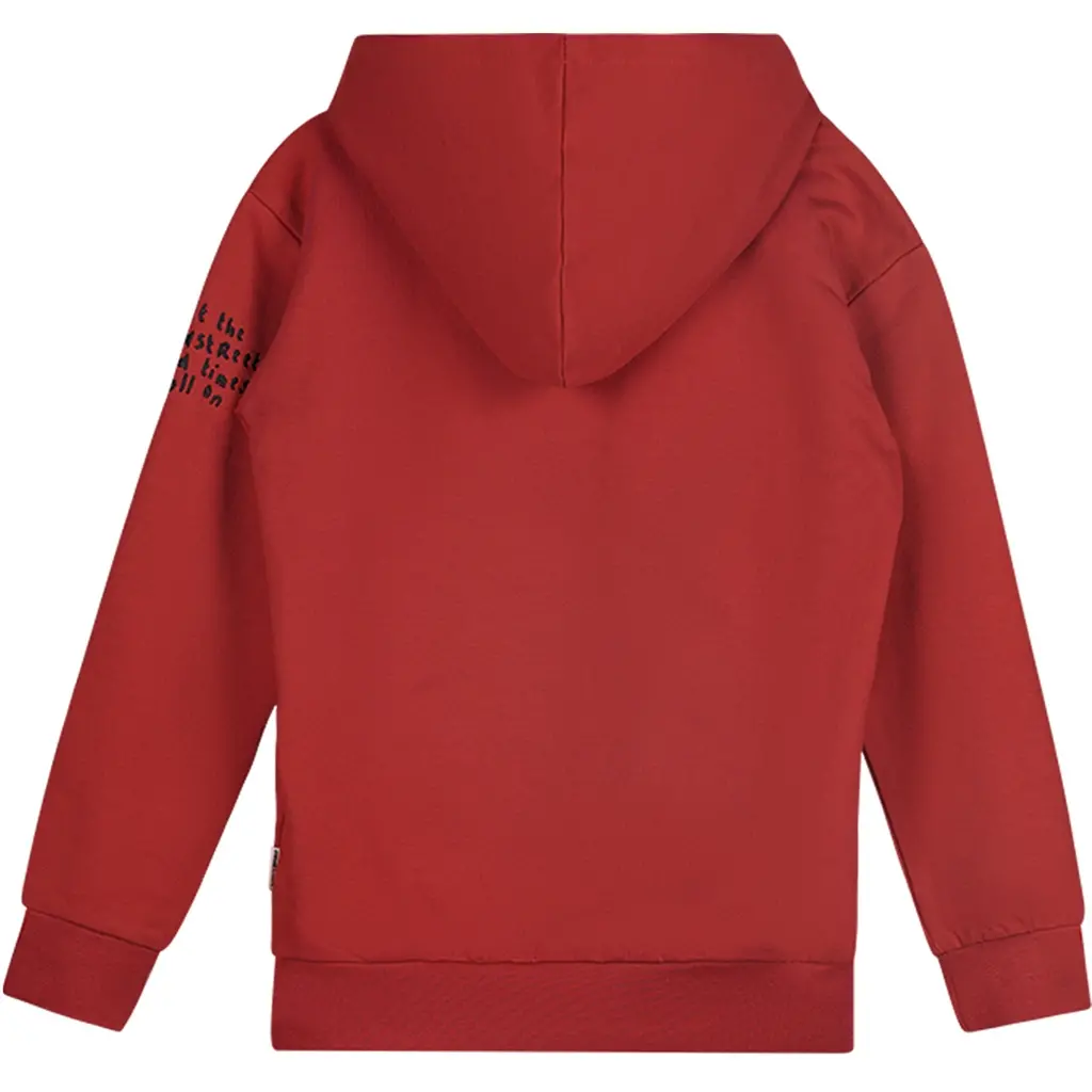 Trui hoodie Sem (burnt red)