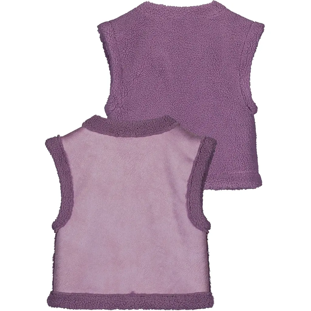 Gilet Dewei REVERSIBLE teddy (lavendel)