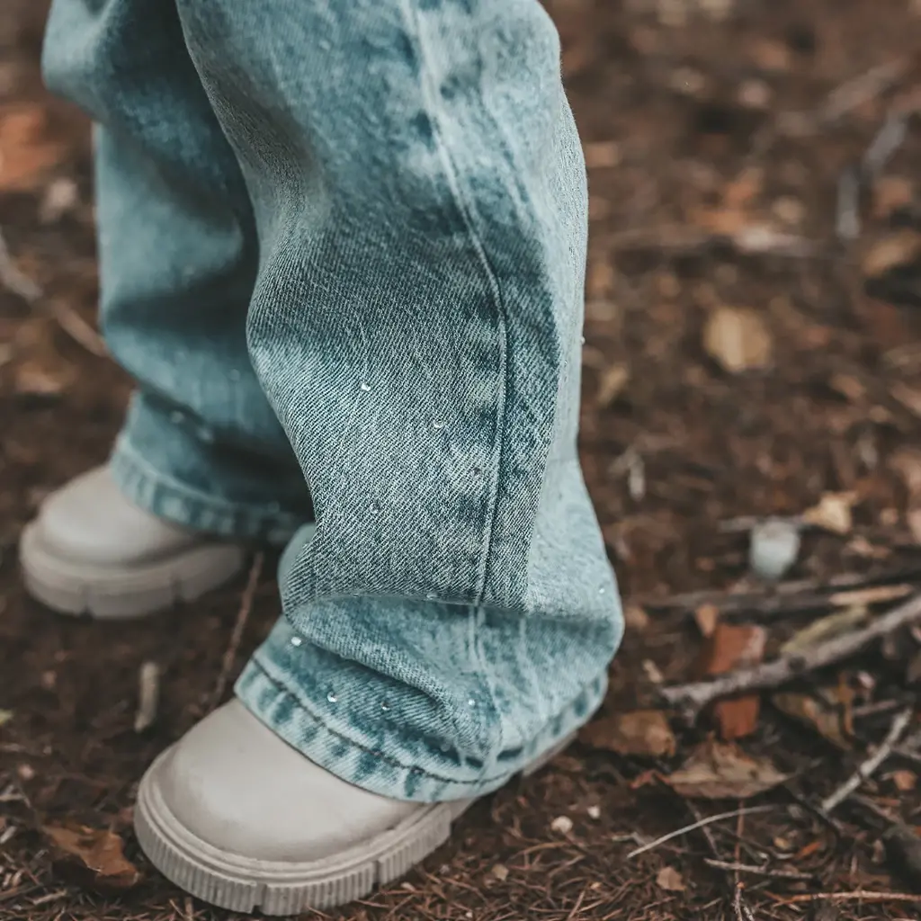 Jeans wide leg | Bold souls (sky blue)