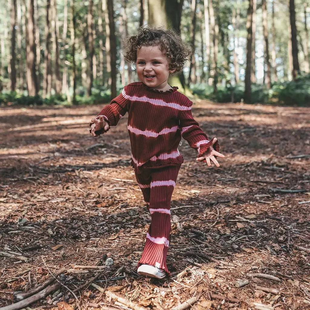 Longsleeve tie dye | Young rebel (maroon)