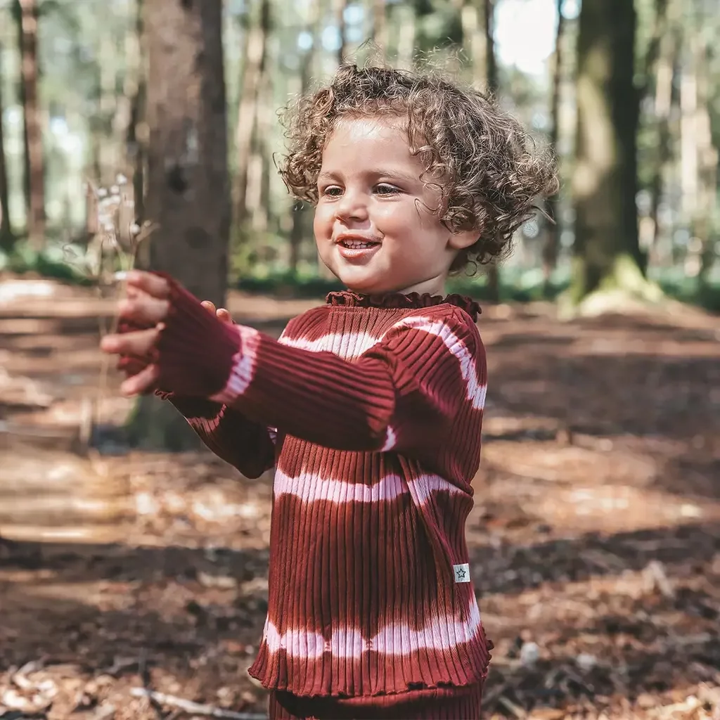 Longsleeve tie dye | Young rebel (maroon)