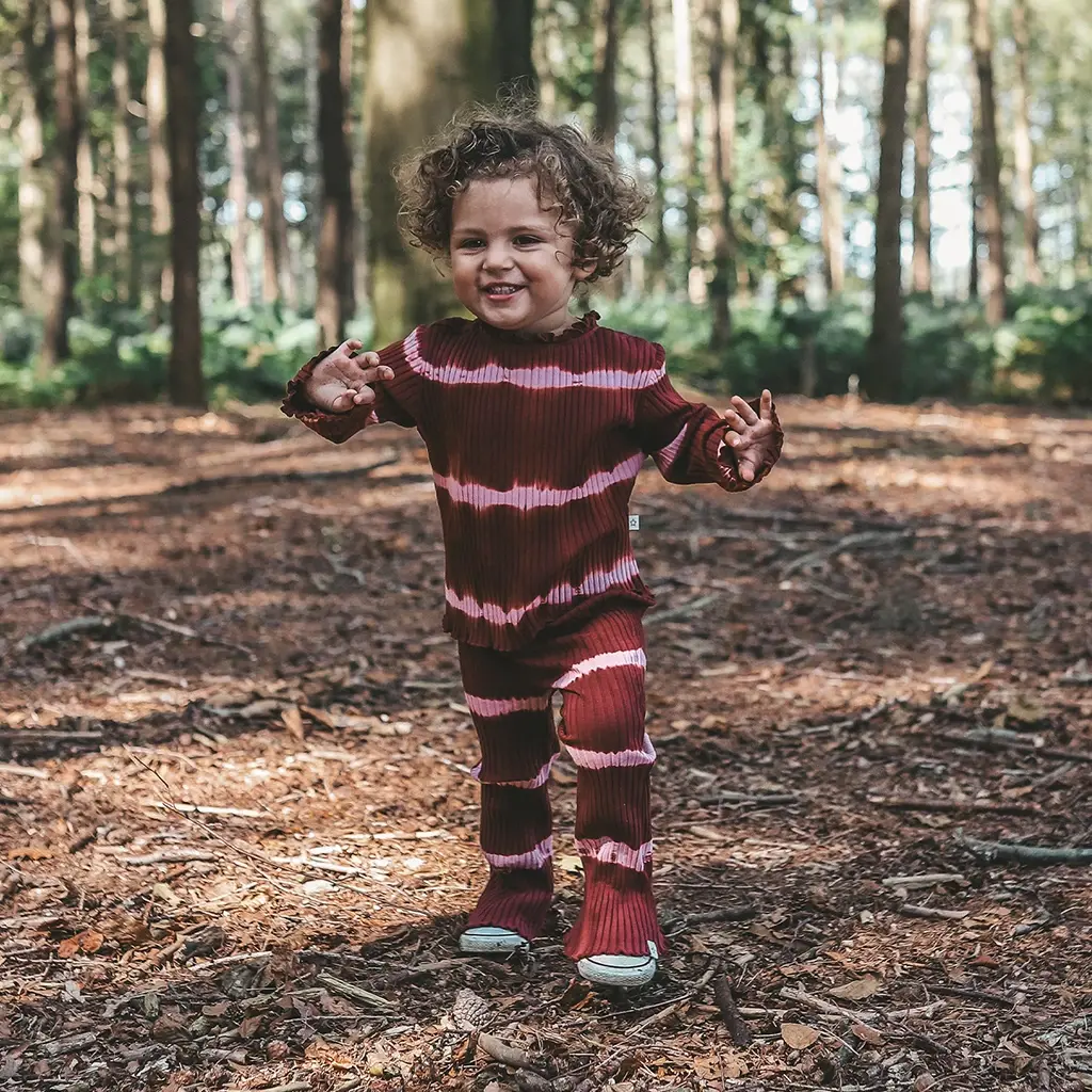 Broek flared | Young rebel (maroon)