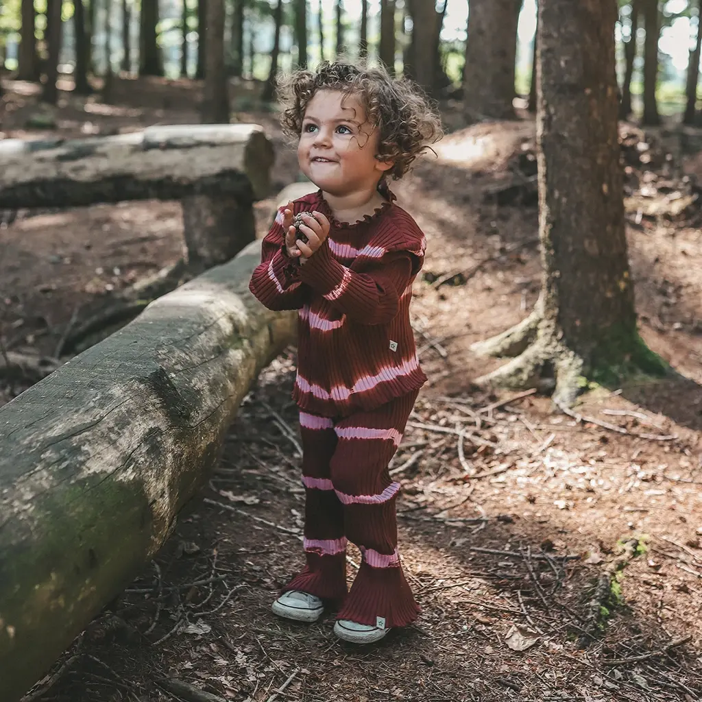 Broek flared | Young rebel (maroon)