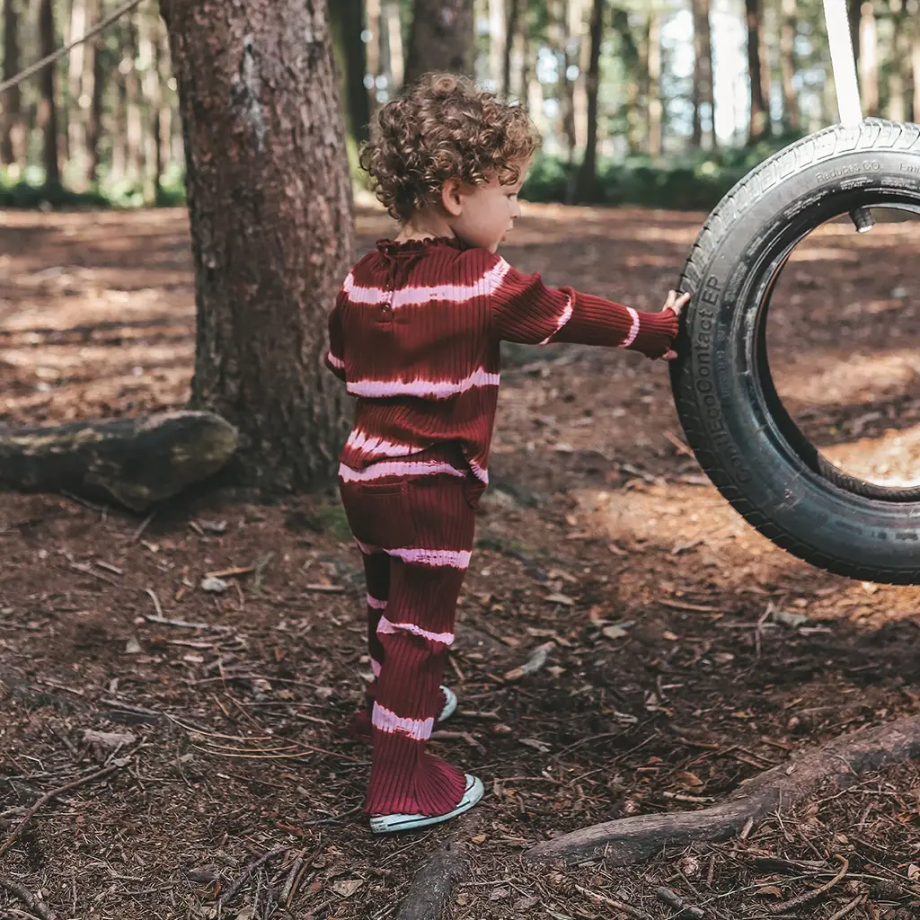 Broek flared | Young rebel (maroon)