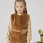 Mayoral Gilet fur met riempje (caramel)