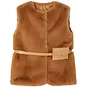 Mayoral Gilet fur met riempje (caramel)