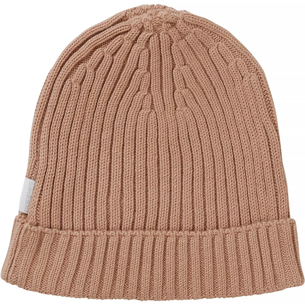 Gebreid mutsje/beanie Monroe (nougat)