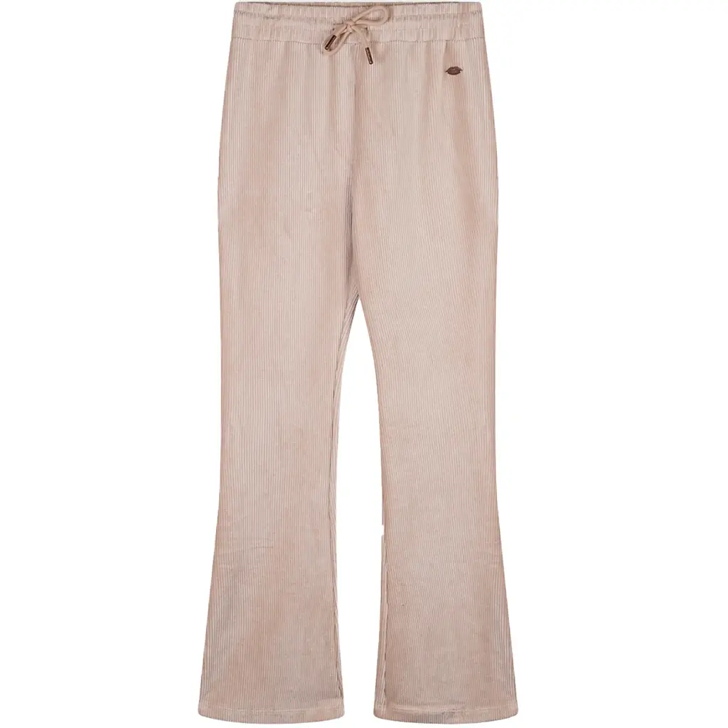 Broek Sady flared velvet (pearled ivory)