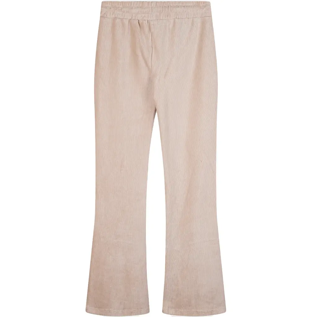 Broek Sady flared velvet (pearled ivory)