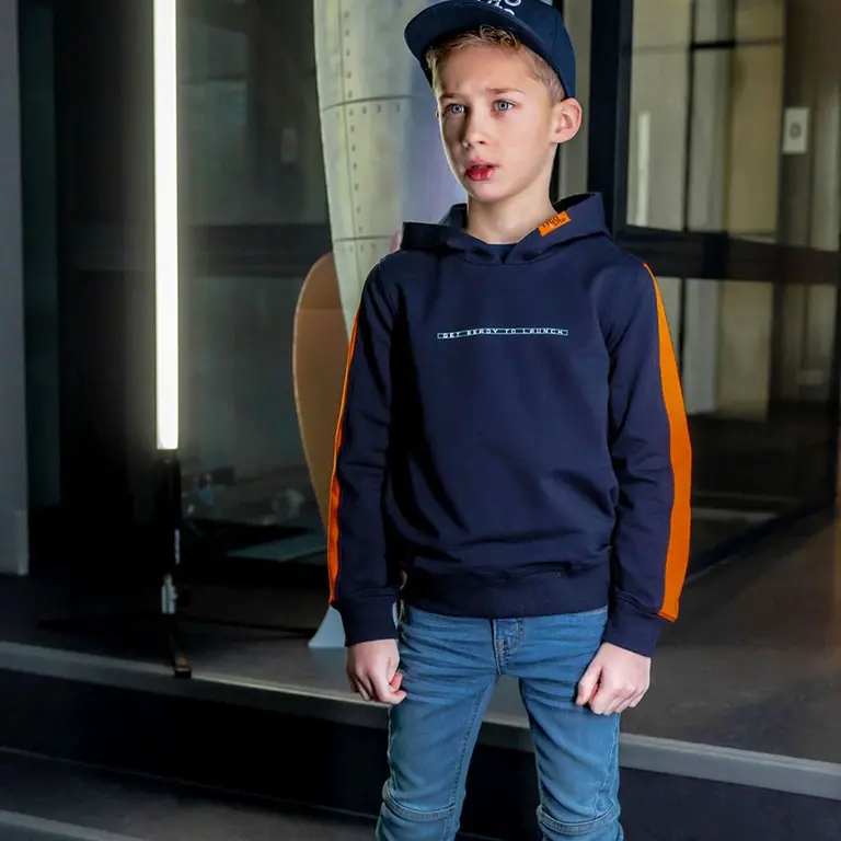 Trui hoodie Huxley (navy)