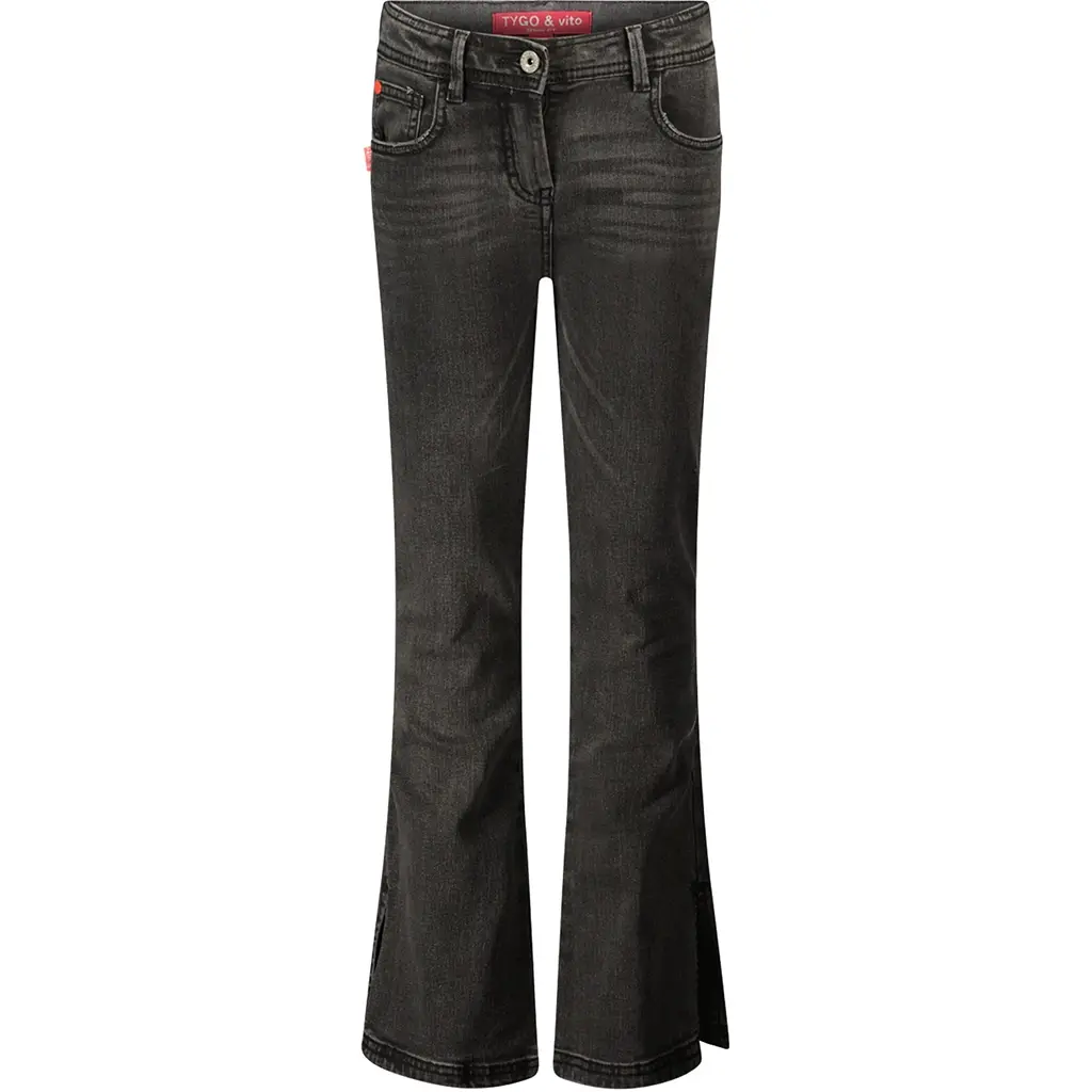 Jeans flared Poppy (mid grey denim)