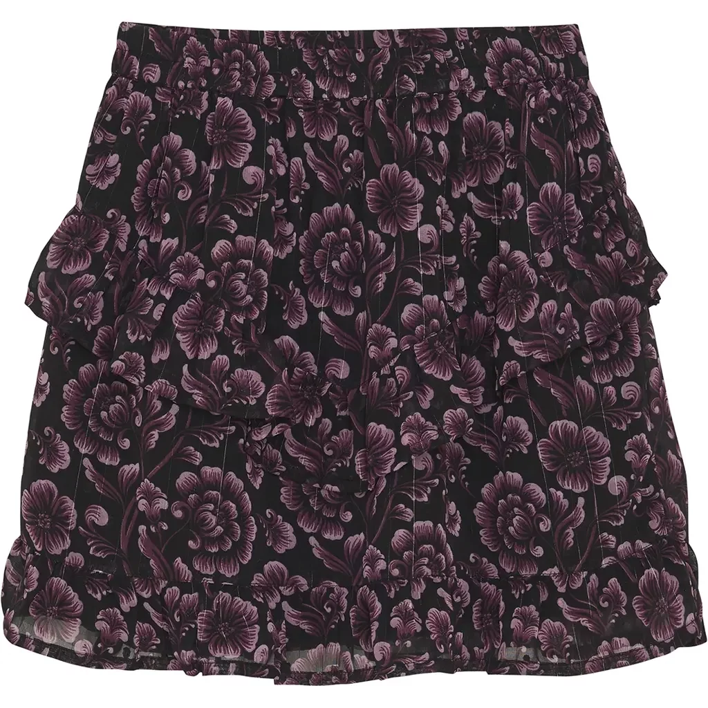 Rokje flower (black)