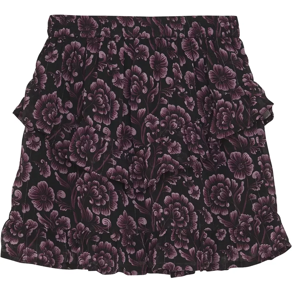 Rokje flower (black)