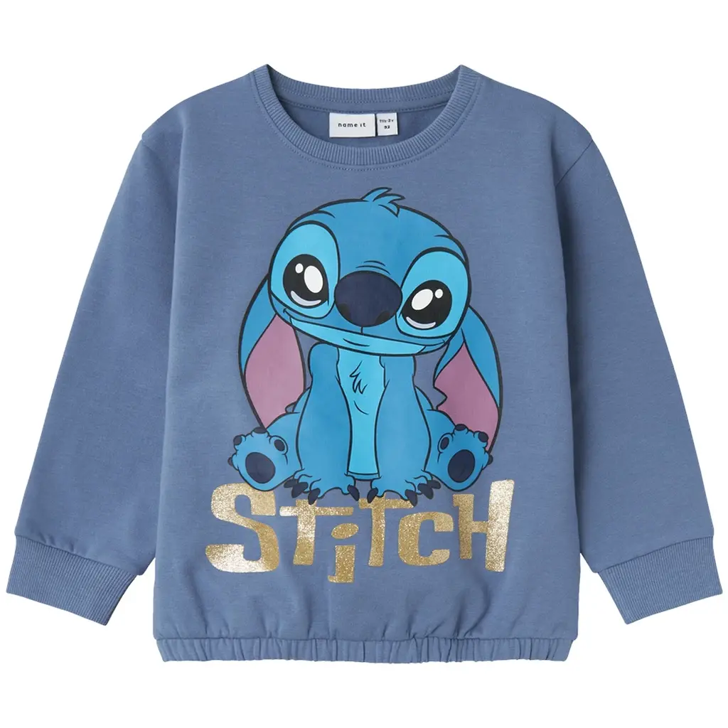 Trui sweat brushed Stitch (wild wind)