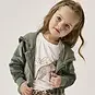 Name It Vestje hoodie fluweel Stephanie (dark forest)