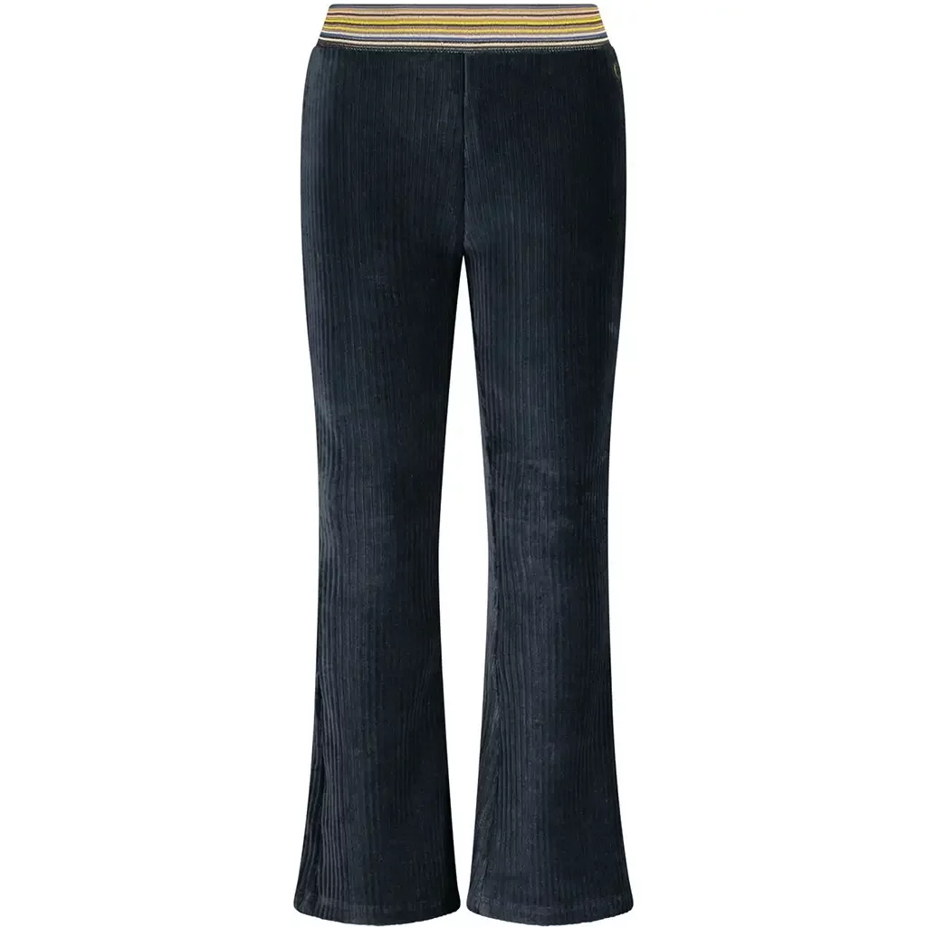 Broek Fem flared (navy)