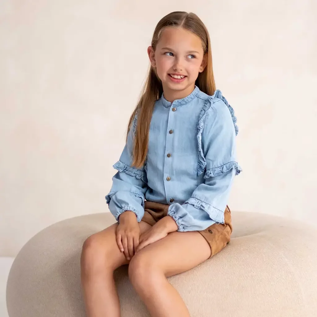 Blouse Carlijn (lt denim)