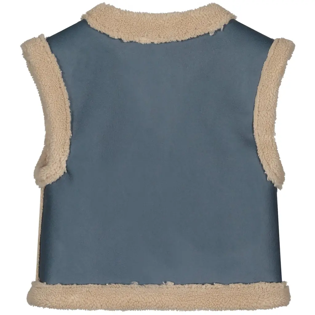 Gilet Dewi teddy (indigo)