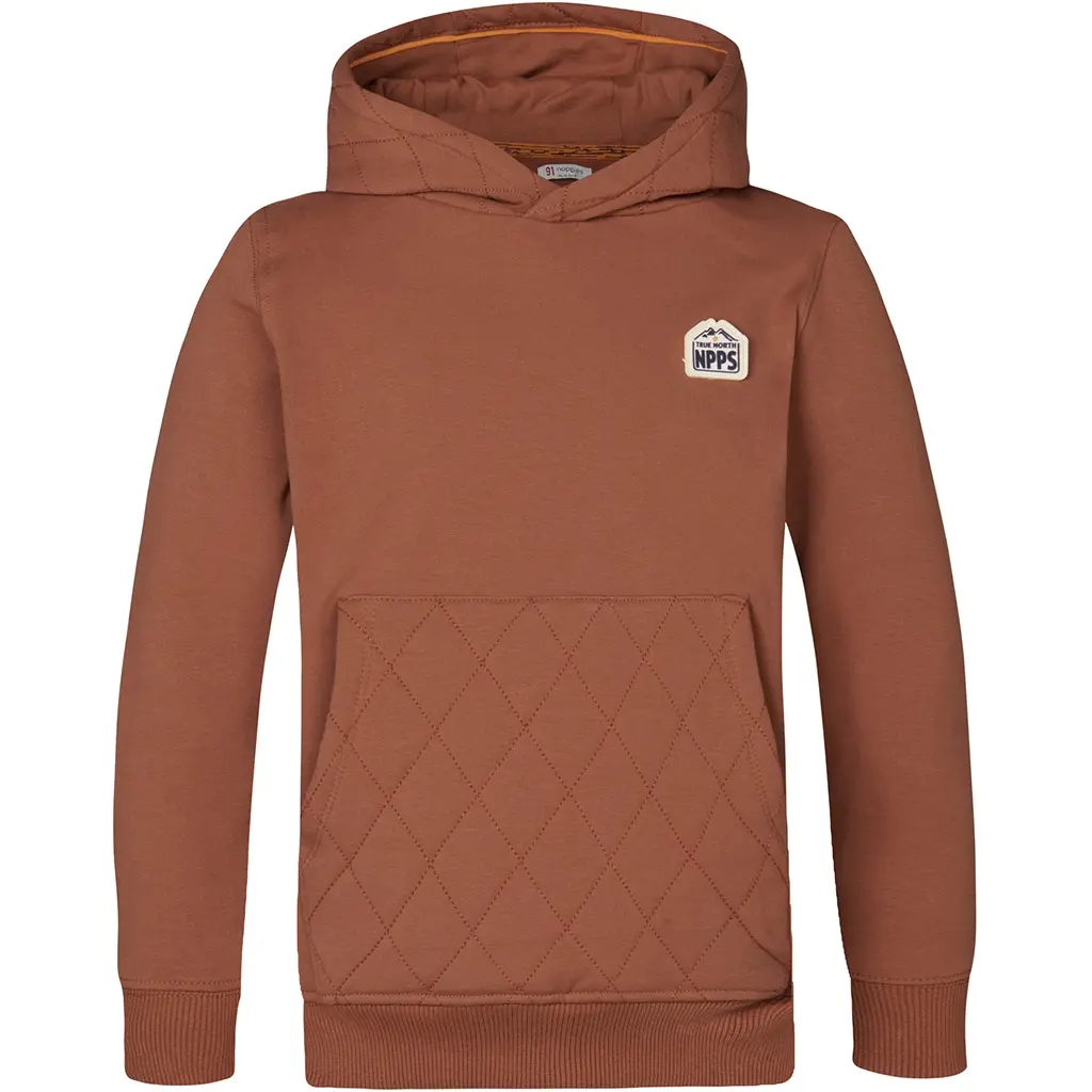 Trui hoodie Hedong (brown patina)