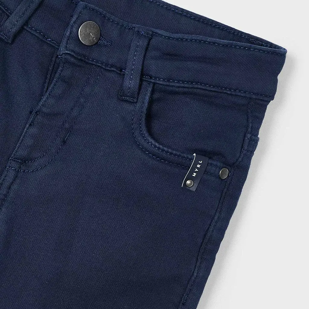 Broek soft slim fit (navy)