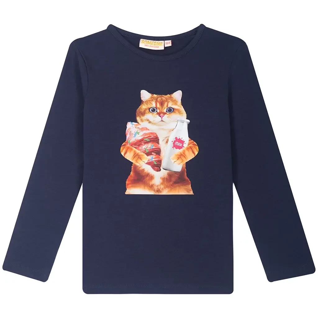 Longsleeve Croissant (navy)