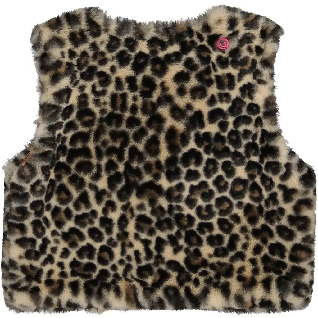 Gilet fake fur Zoe (brown animal)