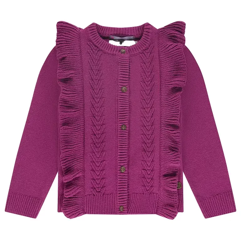 Gebreid vest (magenta purple)