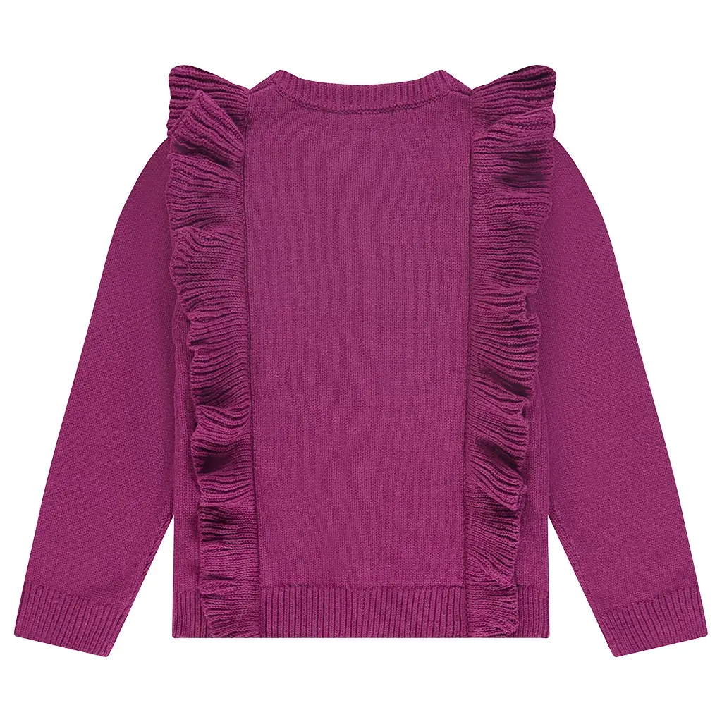 Gebreide vest (magenta purple)