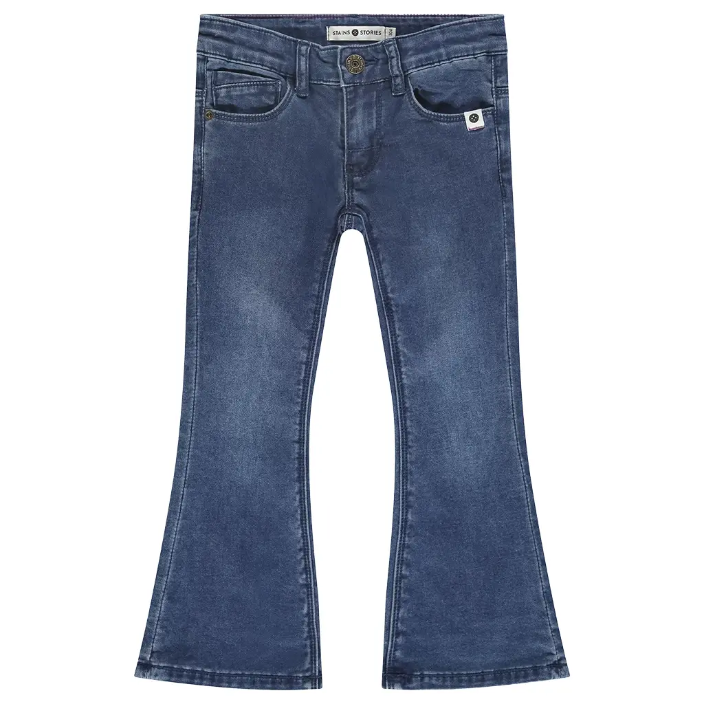 Spijkerbroek flared (denim blue)