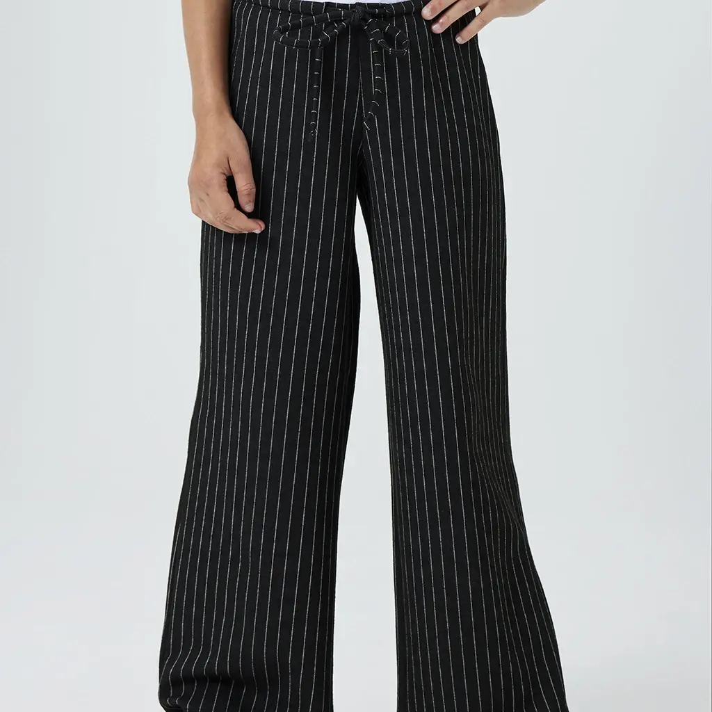 Broek WIDE Otilde (black/pinstripe)