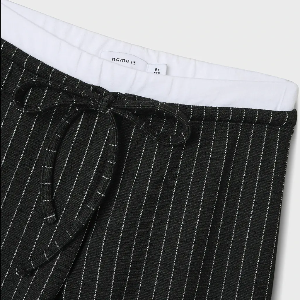 Broek WIDE Otilde (black/pinstripe)