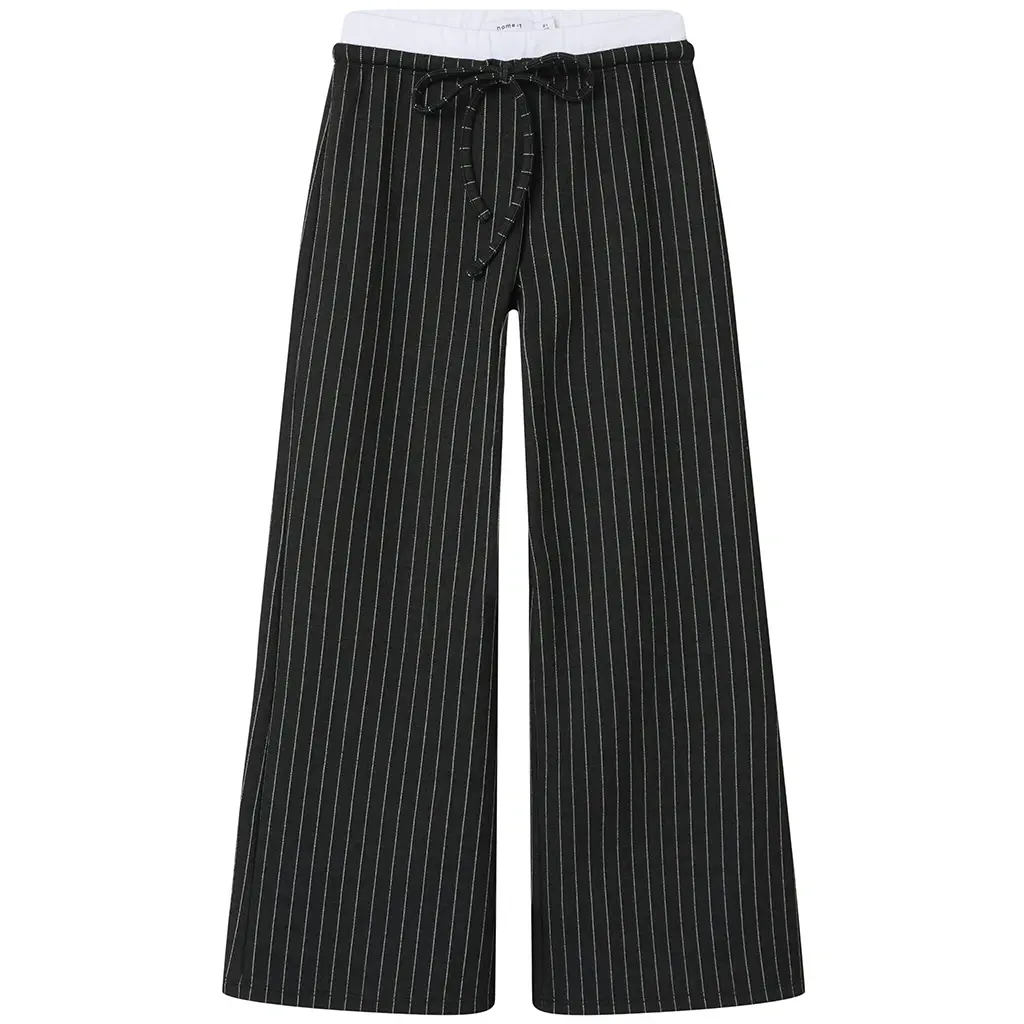 Broek WIDE Otilde (black/pinstripe)