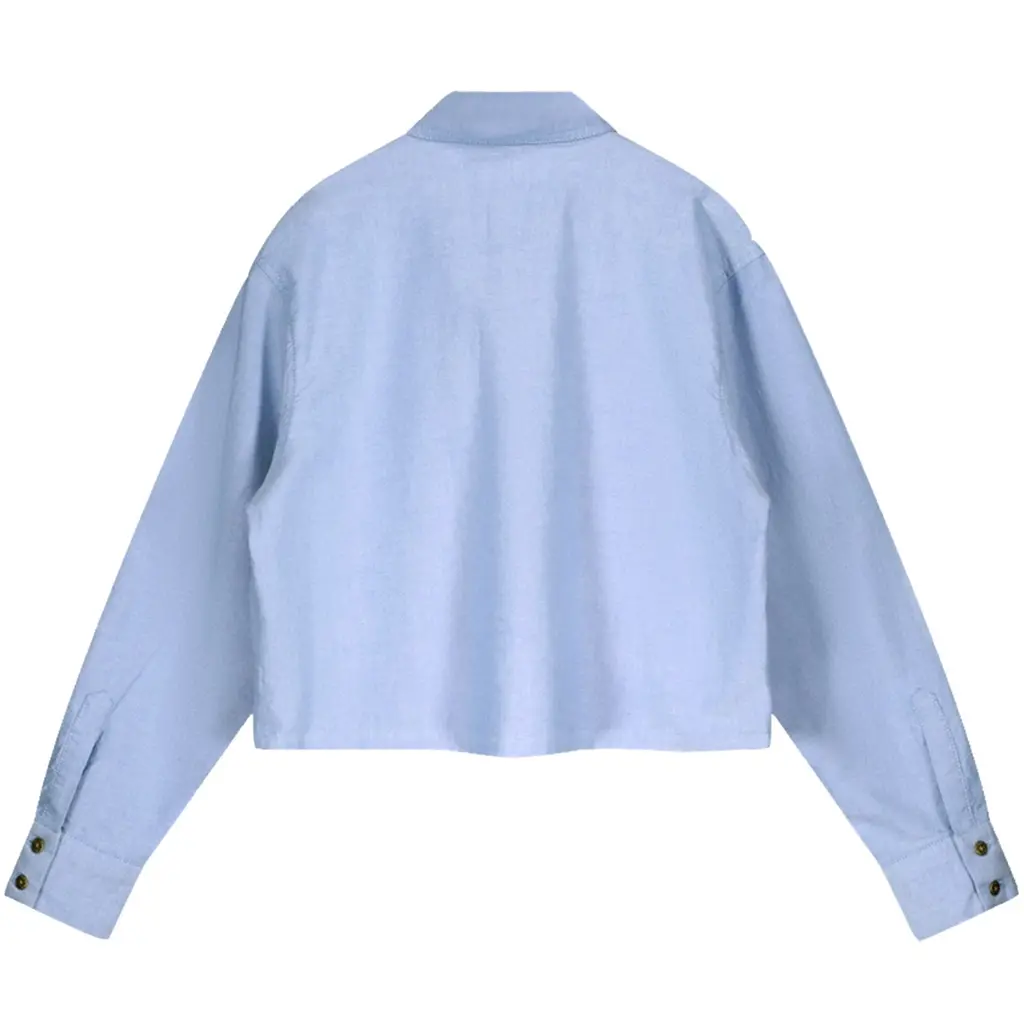 Blouse/jasje Cassy kort (lt denim)