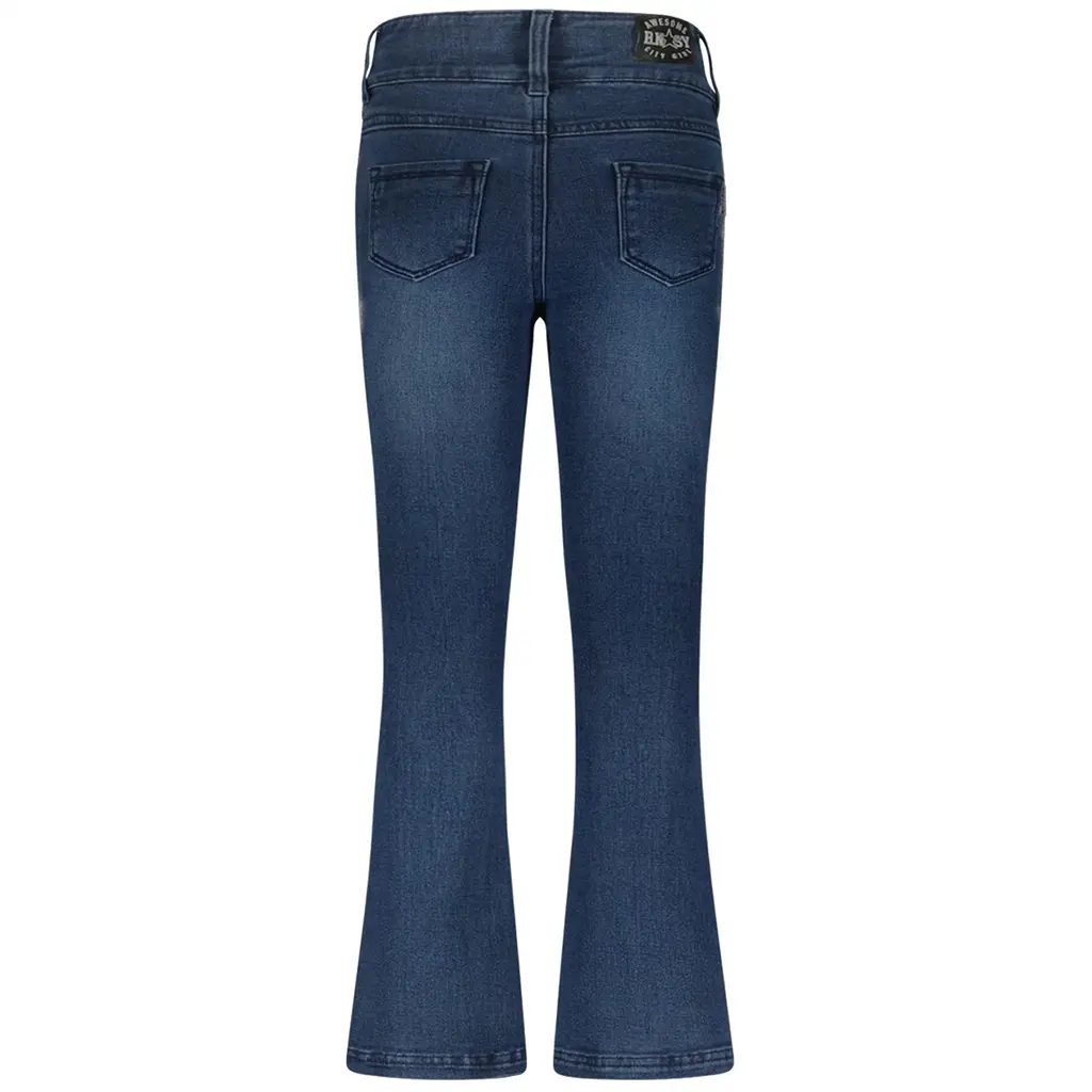 Flared broek Palma (blue denim)