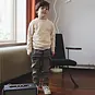 LEVV Broek ruit Nox (aop grey check)