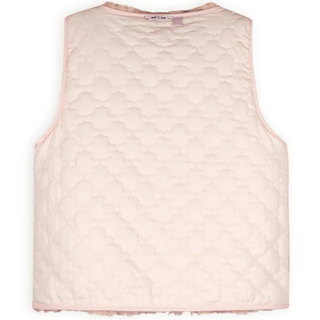 Gilet Katya REVERSIBLE teddy (pale blush)