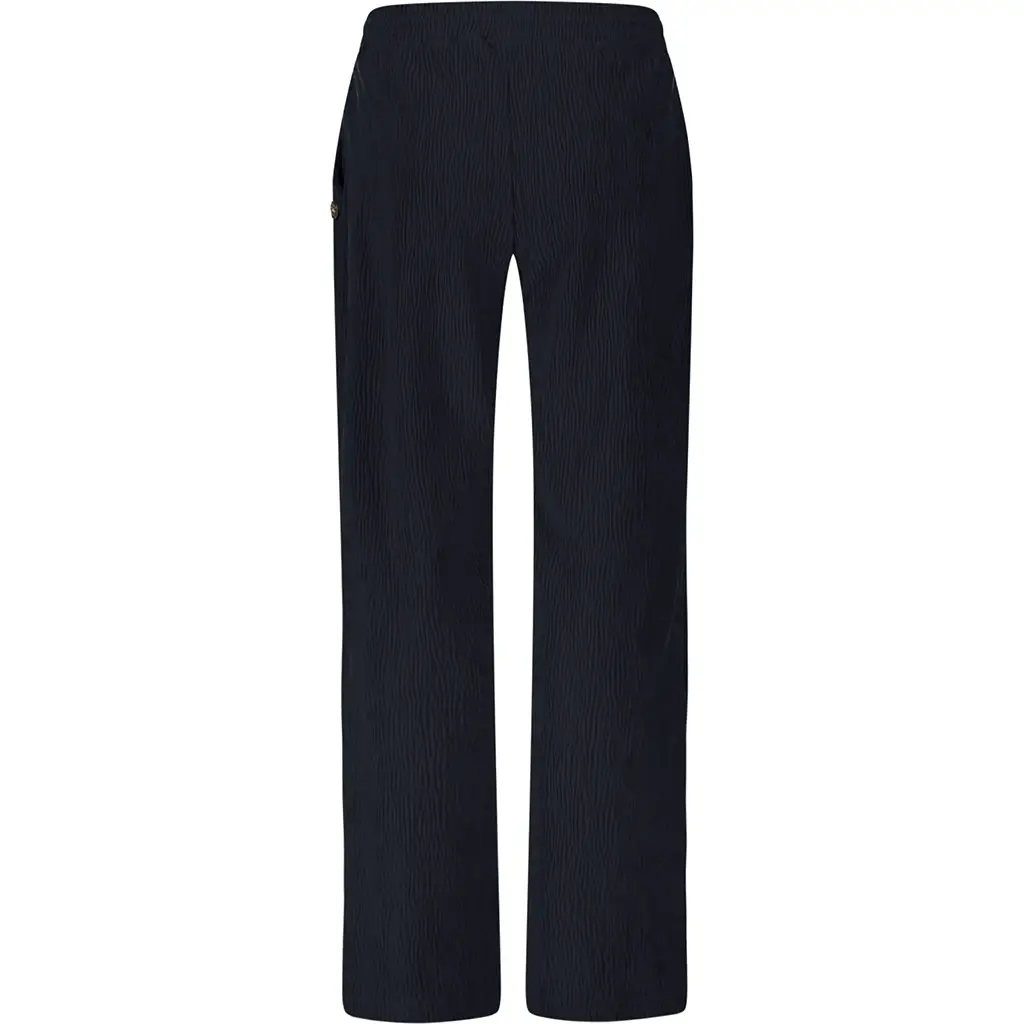 Broek Fem crincle velvet (navy)