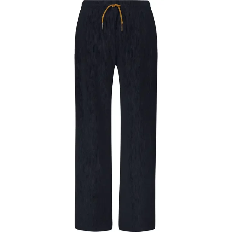 Broek Fem crincle velvet (navy)