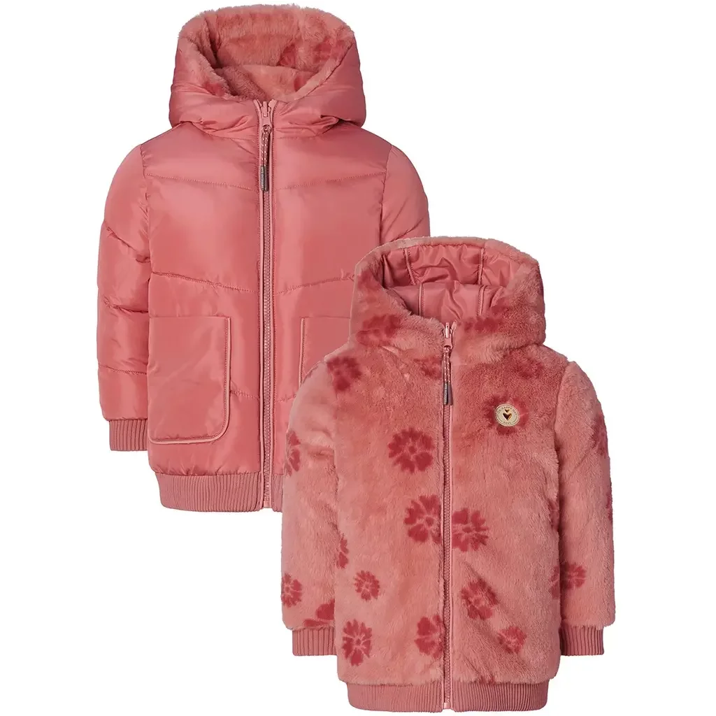 Winterjas Jishou REVERSIBLE (dusty rose)