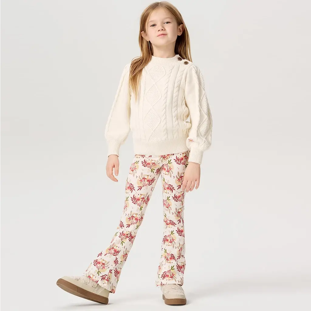 Broek flared Jermyn (buttercream)