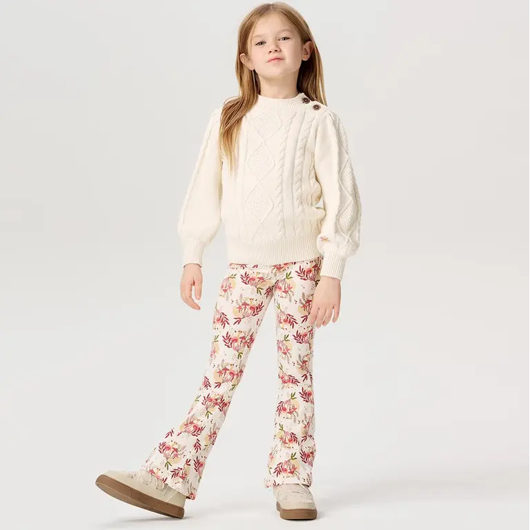 Broek flared Jermyn (buttercream)