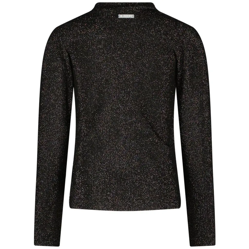 Longsleeve glitter Tirza (black)