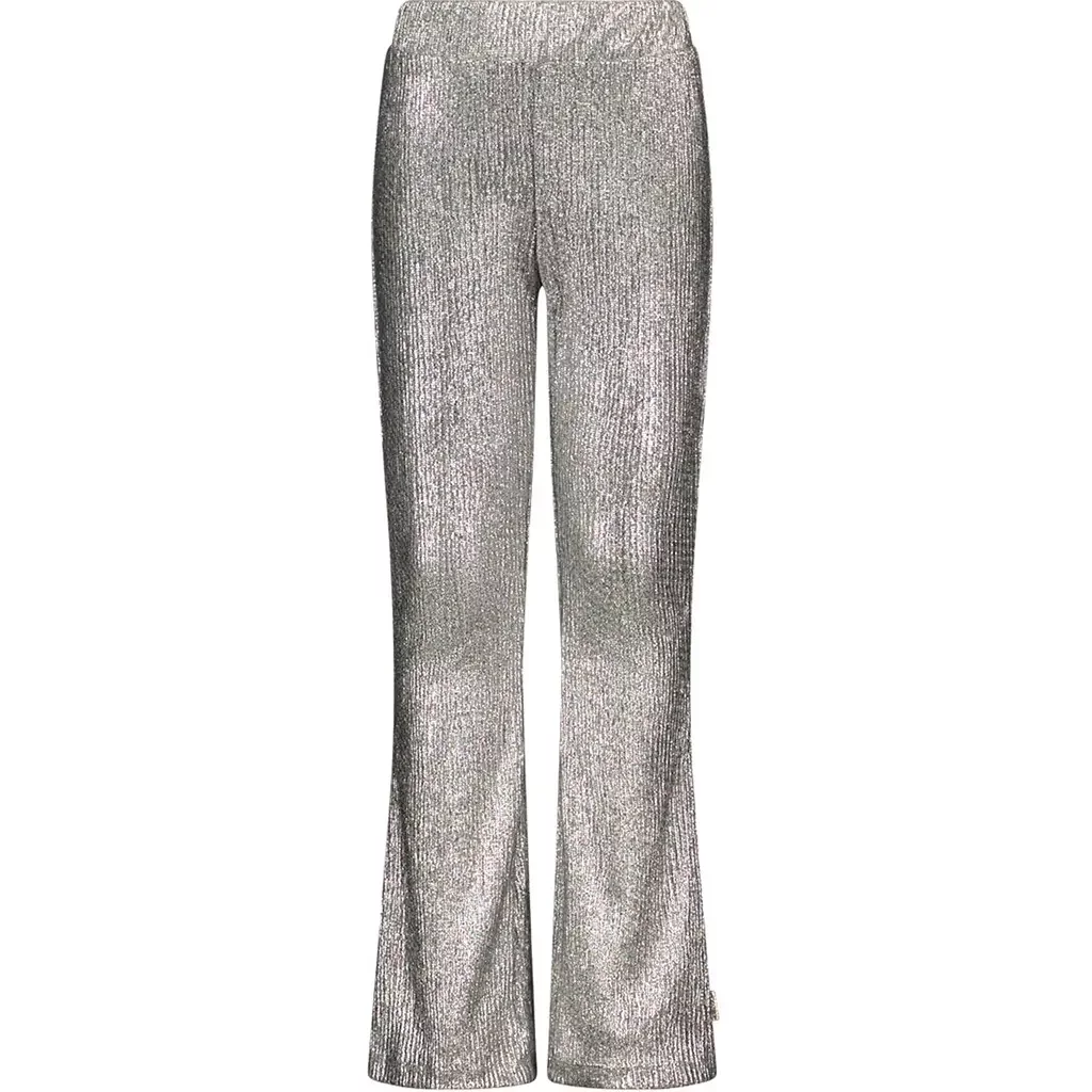 Broek flared Paige metallic (silver)