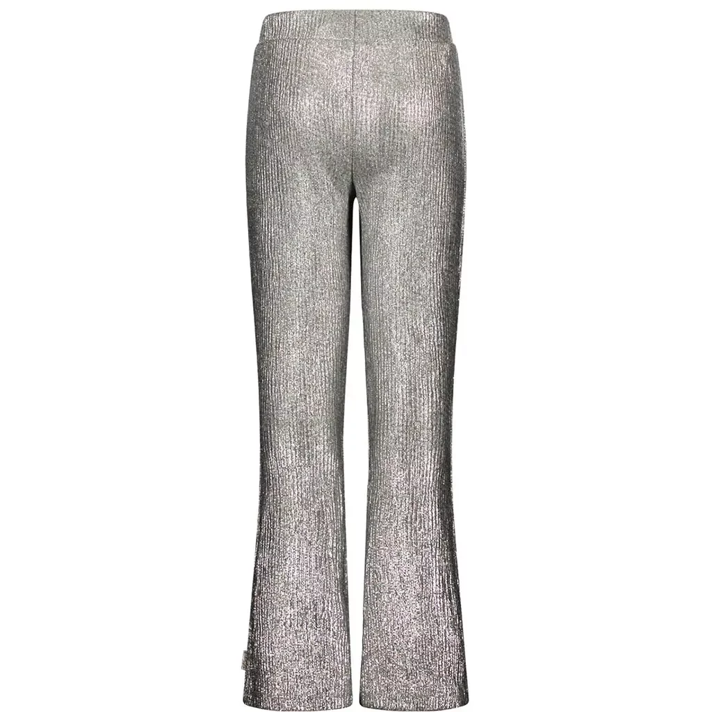 Broek flared Paige metallic (silver)