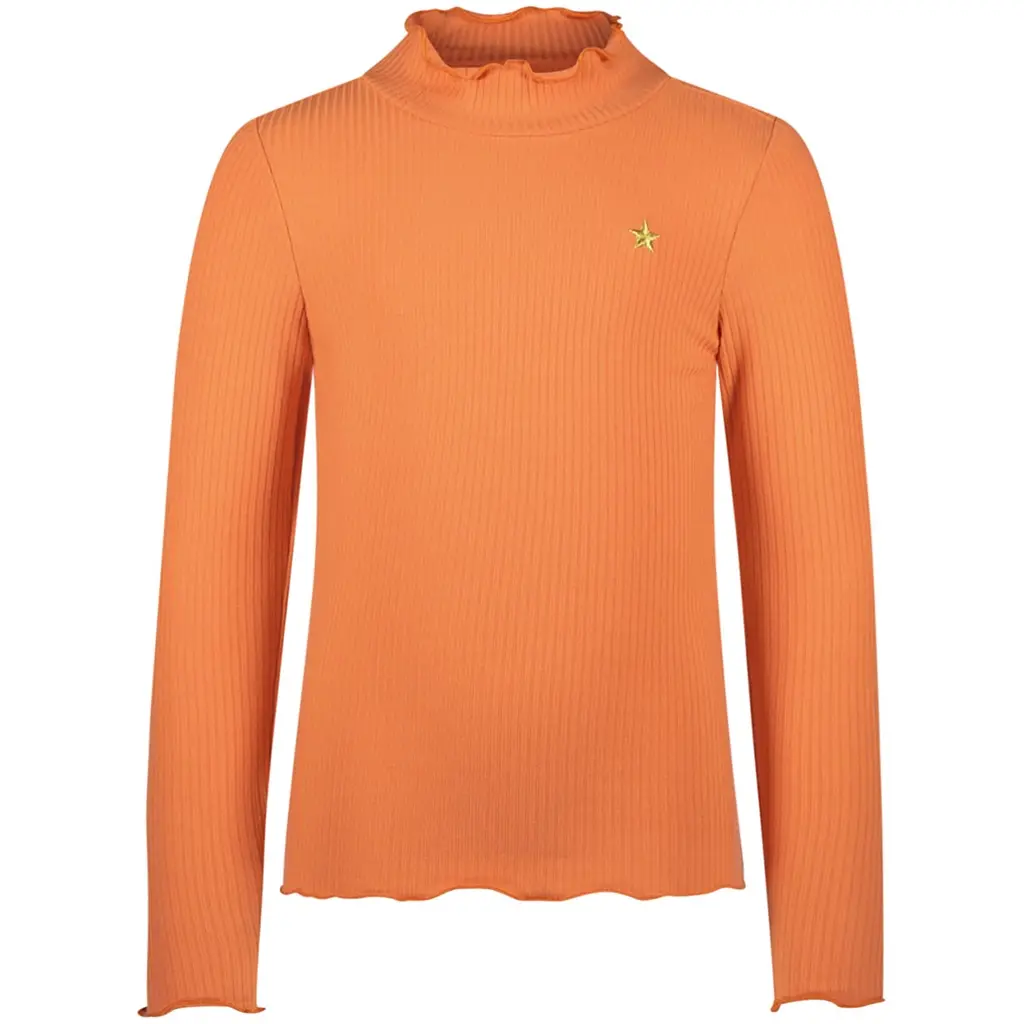 Longsleeve rib Eef (orange coral)